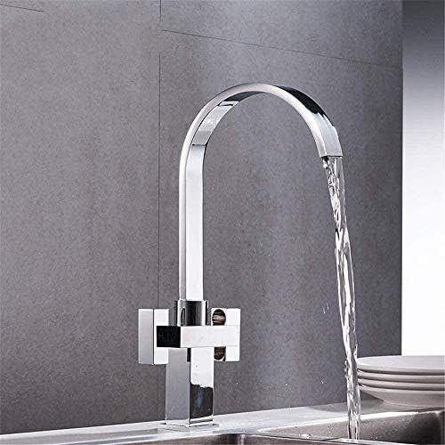 Küche Taps Küchentipps Tap Wasserhahn Ankunft Dual Hold Einer Loch Küchenmixer Deck montiert heiß und kalter Wassermixer Taps Waschbecken Mixer Küche Taps Küchentipps Tap Wasserhahn Ankunft Dual Hold Einer Loch Küchenmixer Deck montiert heiß und kalter Wassermixer Taps Waschbecken Mixer von Qinshunxi