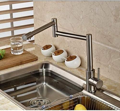 Küchenhähnen gebürstete Nickelklapperdelte Wasserhahn Deck ROTATION KITIZ MISCHER mit heißem und kaltem Wasser Wasserhähne Küchenhähnen gebürstete Nickelklapperdelte Wasserhahn Deck ROTATION KITIZ MISCHER mit heißem und kaltem Wasser Wasserhähne von Qinshunxi