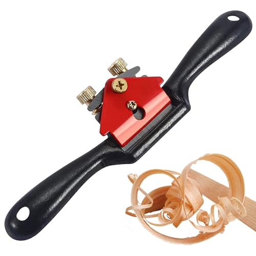 Handhobel für Holzbearbeitung,10 Zoll Verstellbare Metallklinge Schweifhobel Schabhobel Klein Schweifhobel Verstellbare Hobel Holzbearbeitung für Hartholz Carpenter Holzschnitzer von Qinsky