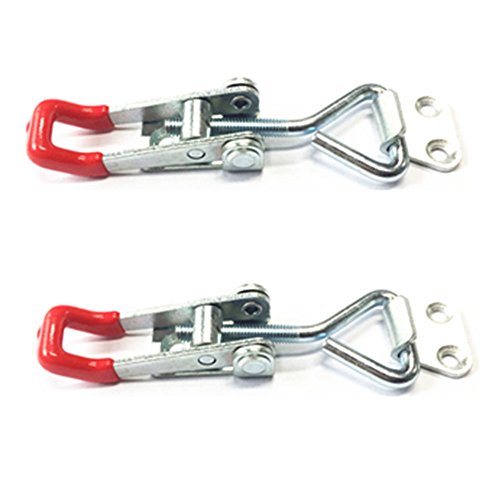 Qiorange 2Pcs Einstellbare Kniehebelspanner 100KG/220lbs Schlösser Verriegelung 9cm (2pcs klein Typ) von Qiorange