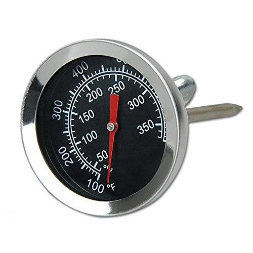 Qiorange Edelstahl Bimetall Küchen Braten Zeigerthermometer Thermometer mit Celsius und Fahrenheit 350°C von Qiorange