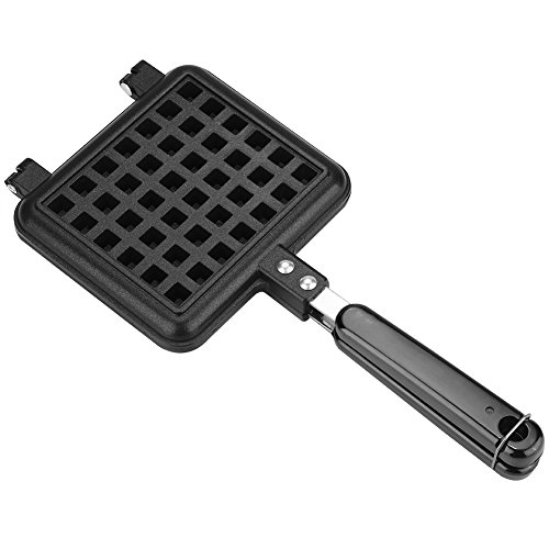 Haushalt Küche Gas Antihaft-Waffeleisen Pfannenform Pressplatte Kochen Backwerkzeug, (Schwarz) von CHICIRIS