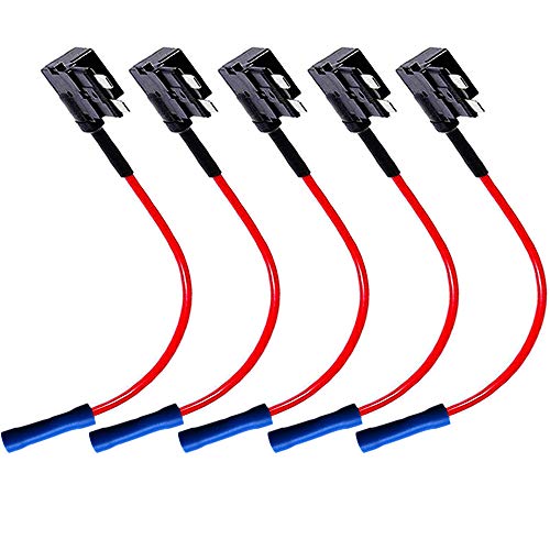 QitinDasen 5Pcs Premium 12V / 24V ACU Medium Add-a-Circuit Sicherungshalter, Klinge Sicherungshalter, KFZ Sicherung Tap, Flachsicherungsadapter mit 15Pcs Standard Blade Sicherung QitinDasen 5Pcs Premium 12V / 24V ACU Medium Add-a-Circuit Sicherungshalter, Klinge Sicherungshalter, KFZ Sicherung Tap, Flachsicherungsadapter mit 15Pcs Standard Blade Sicherung von QitinDasen