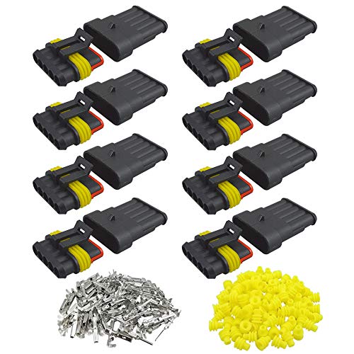 QitinDasen 8 Kit 5 Polig Weg Auto Wasserdichte Elektrische Steckverbinder, Auto Kabel Steckverbinder Stecker, Wasserdichte Schnellverbinder von QitinDasen