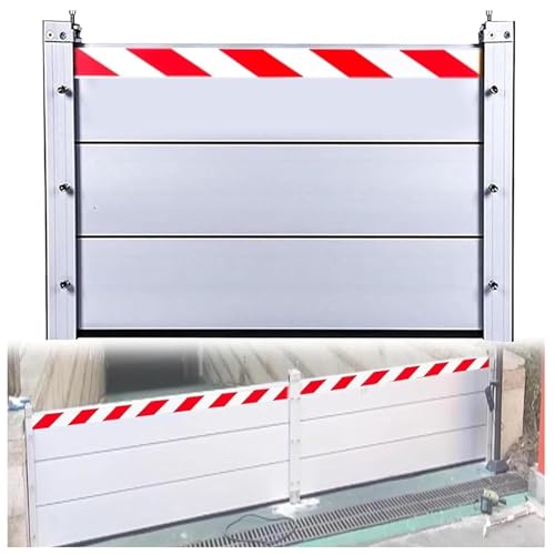 Aluminium-Hochwasserschutzplatte Wiederverwendbare Hochwasserbarrieren Wasserrückhalteplatte Industrielle Für Garage, Keller, Haustür, Einfahrt, Hochwasserklappe(120 * 60cm) von QiuShuiDr