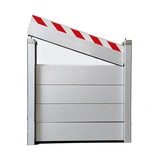 Aluminium-Hochwasserschutzplatte Wiederverwendbare Hochwasserbarrieren Wasserrückhalteplatte Industrielle Für Garage, Keller, Haustür, Einfahrt, Hochwasserklappe(130 * 100cm) von QiuShuiDr