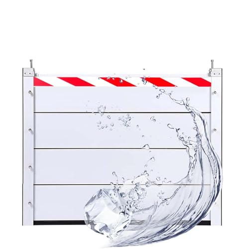 Aluminium-Hochwassersperre Wasserrückhalteplatte Für Keller Straßen Und Haustüren Temporärer Damm Und Beweglicher Deflektor(133 * 80cm) von QiuShuiDr