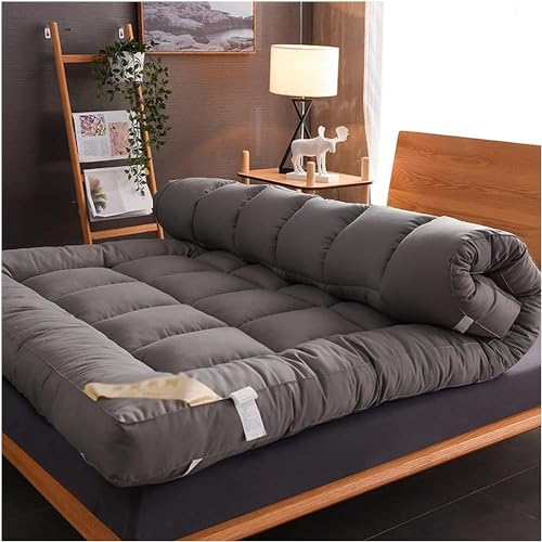 Bodenmatratze, Faltbare aufrollbare Futon-Matratze japanische Tatami-Matratze dick rutschfest und atmungsaktiv für den Schlafsaal zu Hause (Size : 80 x 190 cm) von QiuShuiDr