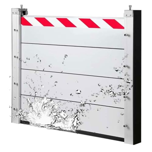 Hochwasserschutzbarriere Hoch Aluminium-Wasserrückhalteplatte Hochwasserklappe Für Garage, Keller, Haustür Und Einfahrt(Exterior,99 * 80cm) von QiuShuiDr
