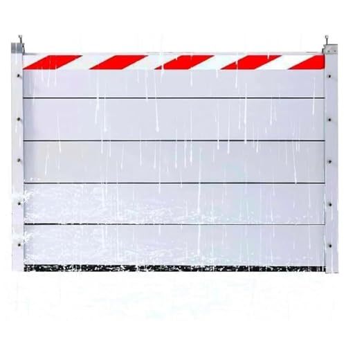 Wiederverwendbare Hochwasserschutzbarriere Aus Aluminium Für Türen Veranden Hohe Wasserrückhalteplatte Für Garagen Und Keller(132 * 100cm) von QiuShuiDr