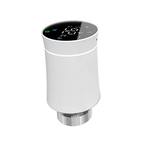 Qiumi Kühlerantriebsventil,Tuya ZigBee3.0,Intelligentes programmierbaresThermostat,Temperaturheizung,TRV,Alexa,Stimmenkontrolle von Qiumi