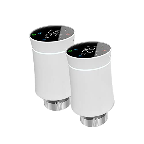 Qiumi Kühlerantriebsventil,Tuya ZigBee3.0,Intelligentes programmierbaresThermostat,Temperaturheizung,TRV,Alexa,Stimmenkontrolle von Qiumi