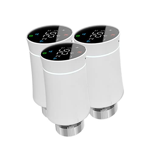 Qiumi Kühlerantriebsventil,Tuya ZigBee3.0,Intelligentes programmierbaresThermostat,Temperaturheizung,TRV,Alexa,Stimmenkontrolle von Qiumi
