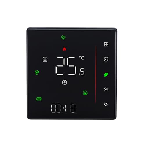 Qiumi Modbus-Thermostat mit LCD-Display, ideal für HLK-Systeme, einfach zu installierender Temperaturregler, für den privaten und gewerblichen Gebrauch Qiumi Modbus-Thermostat mit LCD-Display, ideal für HLK-Systeme, einfach zu installierender Temperaturregler, für den privaten und gewerblichen Gebrauch von Qiumi