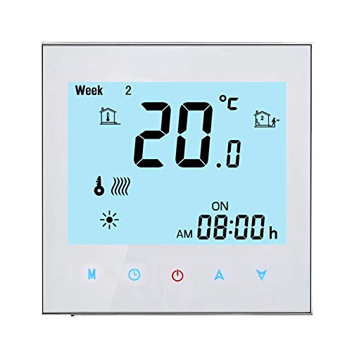 Qiumi Smart WiFi Elektrische Fußbodenheizung Programmierbarer Thermostat-Temperaturregler, interagiert mit Alexa, Google Home, 16A 95~245VAC Qiumi Smart WiFi Elektrische Fußbodenheizung Programmierbarer Thermostat-Temperaturregler, interagiert mit Alexa, Google Home, 16A 95~245VAC von Qiumi
