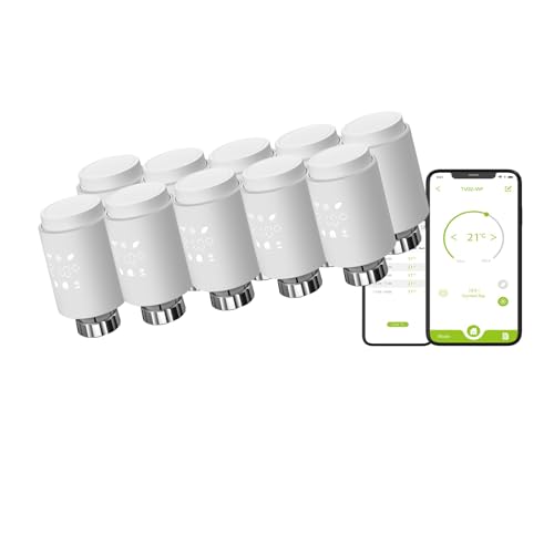 Qiumi Smart WiFi Heizkörper-Stellantrieb, programmierbar, Thermostat-Heizkörperventil, unterstützt Alexa Googlehome, kein Gateway erforderlich, Wifi Direct Qiumi Smart WiFi Heizkörper-Stellantrieb, programmierbar, Thermostat-Heizkörperventil, unterstützt Alexa Googlehome, kein Gateway erforderlich, Wifi Direct von Qiumi