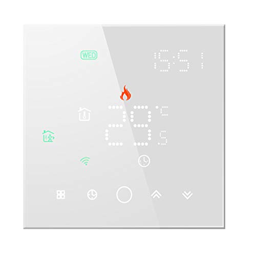Qiumi Smart WiFi Thermostat Programmierbarer Wasserthermostat LCD Bildschirm Kompatibel mit Alexa Google Home, LED-Matrix-Lichtanzeige schützt Ihre Augen, 5A 95~240 V AC Qiumi Smart WiFi Thermostat Programmierbarer Wasserthermostat LCD Bildschirm Kompatibel mit Alexa Google Home, LED-Matrix-Lichtanzeige schützt Ihre Augen, 5A 95~240 V AC von Qiumi