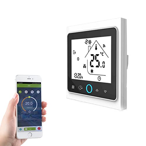 Qiumi Smart WiFi Thermostat Programmierbarer Wasserthermostat LCD Display Temperaturregler Funktioniert mit Alexa Google Home 5A 95~240V von Qiumi