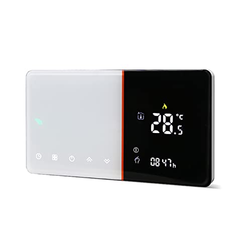 Qiumi Smart WiFi Thermostat, Programmierbares Wasserthermostat, Wetter, Feuchtigkeit und ULTRAVIOLETT-Display, Funktioniert mit Alexa Google Home, PM 2.5 in APP, 5A 95~240V AC Qiumi Smart WiFi Thermostat, Programmierbares Wasserthermostat, Wetter, Feuchtigkeit und ULTRAVIOLETT-Display, Funktioniert mit Alexa Google Home, PM 2.5 in APP, 5A 95~240V AC von Qiumi