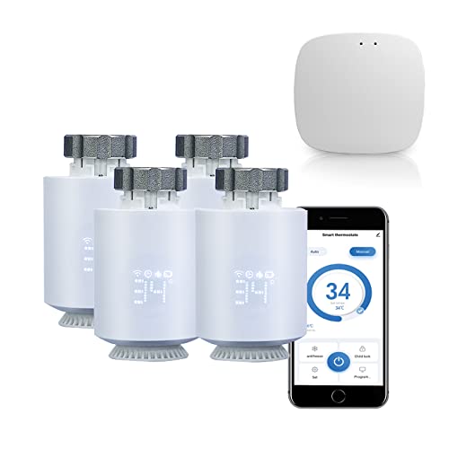 Qiumi Smart Zigbee Thermostat-Heizkörperventil, eTRV, Mobile Contrl von Smart Life App, funktioniert mit Alexa Googlehome von Qiumi
