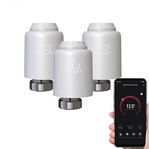 Qiumi WiFi Heizkörper-Stellantrieb, programmierbar, thermostatisches Heizkörperventil, unterstützt alexa googlehome Wifi Direct Qiumi WiFi Heizkörper-Stellantrieb, programmierbar, thermostatisches Heizkörperventil, unterstützt alexa googlehome Wifi Direct von Qiumi