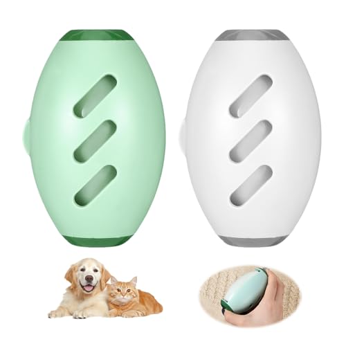 2 Stück Fusselrolle Wiederverwendbar，Waschbarer Tierhaarentferner， Fusselrolle zum Entfernen von Tierfusseln und Papierstaub von Kleidung und Bettdecken（Grüne+Weiße） von Qiuruoo