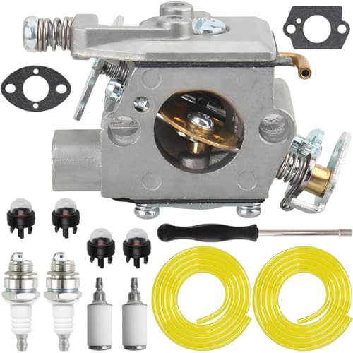 Qiuwanzia 309376002 Vergaser für Homelite RY3714 RY3716 für Ryobi Gas Kettensäge Vergaser mit Primer Glühbirne Zündkerze Kraftstofffilter Dichtung Kraftstoffleitung Schlauch Einstellwerkzeug Qiuwanzia 309376002 Vergaser für Homelite RY3714 RY3716 für Ryobi Gas Kettensäge Vergaser mit Primer Glühbirne Zündkerze Kraftstofffilter Dichtung Kraftstoffleitung Schlauch Einstellwerkzeug von Qiuwanzia