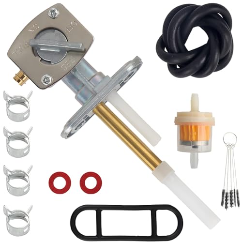 Qiuwanzia Benzinhahn für Kawasaki KLF220, 300, 400, Bayou ATV (1988–2005), Benzintank KLF220, KLF250, KLF300, KLF400, für Yamaha TTR90 TTR125 TTR225 TTR230 TTR250 für Suzuki DRZ400 FZR600 LT80 von Qiuwanzia