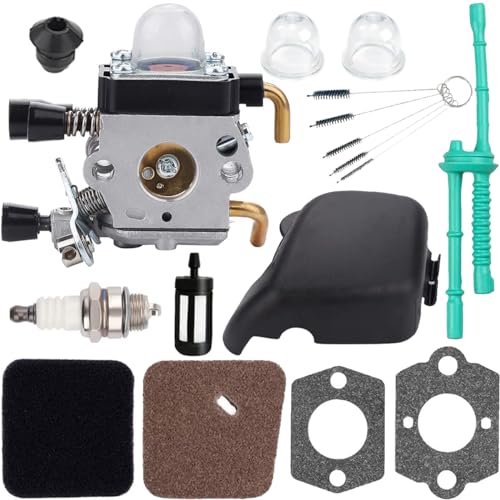 Qiuwanzia FS55R Vergaser für Stihl FS55C FS55RC FS55 FS46C FS46 FS45C FS45 FS38 Trimmer Weedeater Teile für ZAMA C1Q-S186 C1Q-S97 Vergaser mit Luftfilter-Kraftstoffleitungssatz Qiuwanzia FS55R Vergaser für Stihl FS55C FS55RC FS55 FS46C FS46 FS45C FS45 FS38 Trimmer Weedeater Teile für ZAMA C1Q-S186 C1Q-S97 Vergaser mit Luftfilter-Kraftstoffleitungssatz von Qiuwanzia