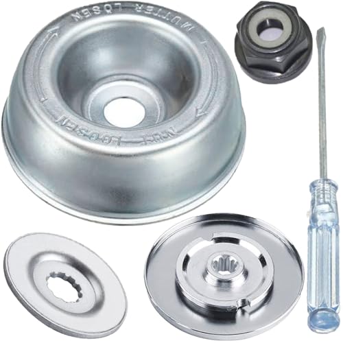 Qiuwanzia Gartenmaschinen-Rasenmäher-Kit Klingenadapter-Kit für Stihl-Modelle FS55 FS56 FS81 FS90 FS80 für Husqvarna für Universal-Rasentrimmer Freischneider-Wartungskit mit Schraubendreher von Qiuwanzia