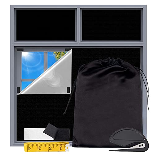 Qivine Verdunkelungsrollo Ohne Bohren, 183x91cm Fenster Verdunkelung Foile für Dachfenster, Tragbare Sonnenschutz Fenster Innen für Schlafzimmer, Reise, Urlaub Qivine Verdunkelungsrollo Ohne Bohren, 183x91cm Fenster Verdunkelung Foile für Dachfenster, Tragbare Sonnenschutz Fenster Innen für Schlafzimmer, Reise, Urlaub von Qivine