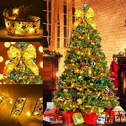 Qivine Weihnachtsband Lichter, 10m 100 LED Weihnachtsbaum Glänzende Band Lichterkette Warmweiß Batteriebetrieben Gold Deko Weihnachtslichterkette für Weihnachten Hochzeit Party Qivine Weihnachtsband Lichter, 10m 100 LED Weihnachtsbaum Glänzende Band Lichterkette Warmweiß Batteriebetrieben Gold Deko Weihnachtslichterkette für Weihnachten Hochzeit Party von Qivine