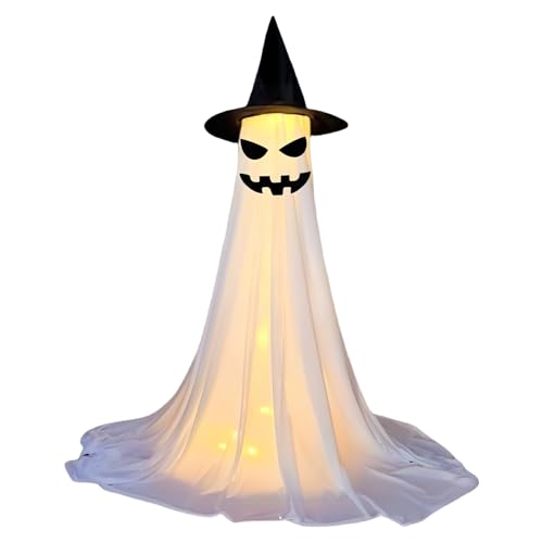 Qiwieod Halloween Geisterschmuck | Halloween Deko Für Drinnen | Schaurige Geschenke Für Küche Zimmer Garten Fenster Badezimmer Schlafzimmer von Qiwieod