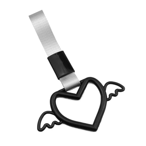 Qiwieod Herzförmige Handschlaufe für Auto - Auto Accessoire Herz Hand Schlaufe,Fahrzeug Innendekoration Außendekoration für SUV Zug Bus Limousine von Qiwieod