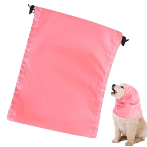 Qiwieod Verstellbare Hundeduschhaube,Ohrenschutz Für Hunde Beim Duschen - Haustier Pflege Schutzhülle Snood Wrap Kopfbedeckung Für Welpen Kätzchen Alle Rassen Baden von Qiwieod