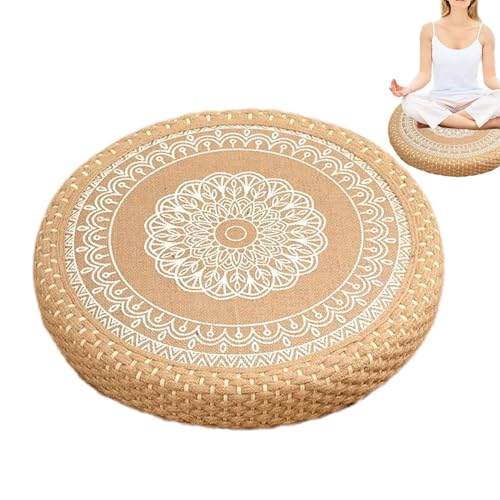 Runde Große Kissen Sitzgelegenheiten, Meditation Sitzend Kissen, Han-Mitgewebe Sitzendes Kissen Boho Runde Sitzplatz Für Home Yoga Entspannung, Traditionelle Tibetische Meditation Yoga Bodenkissen Runde Große Kissen Sitzgelegenheiten, Meditation Sitzend Kissen, Han-Mitgewebe Sitzendes Kissen Boho Runde Sitzplatz Für Home Yoga Entspannung, Traditionelle Tibetische Meditation Yoga Bodenkissen von Qiwieod