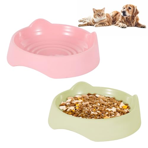 Qixuer Katzennapf 2er Set - Allzweck Fressnapf für Katzen Hunde - Futter Wasserschüssel Doppel Set für Küken Erwachsene Katzen Kleine Hunde Qixuer Katzennapf 2er Set - Allzweck Fressnapf für Katzen Hunde - Futter Wasserschüssel Doppel Set für Küken Erwachsene Katzen Kleine Hunde von Qixuer
