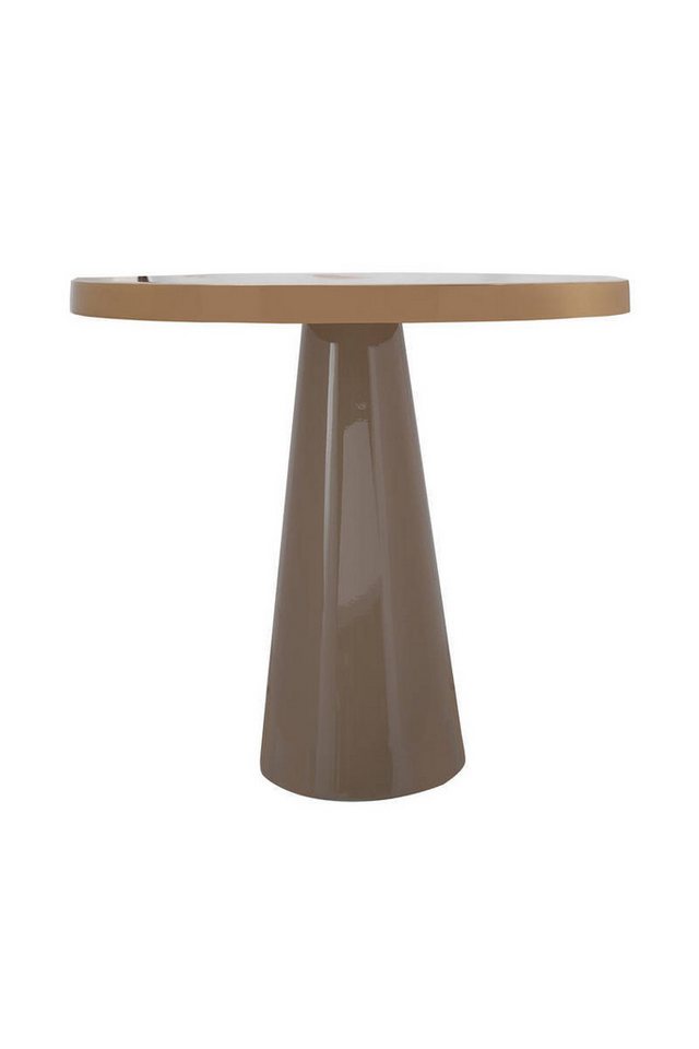 Qiyano Beistelltisch Beistelltisch Masumi Taupe Gold - Hochglanz - Rund - Modern - Ablage Qiyano Beistelltisch Beistelltisch Masumi Taupe Gold - Hochglanz - Rund - Modern - Ablage von Qiyano