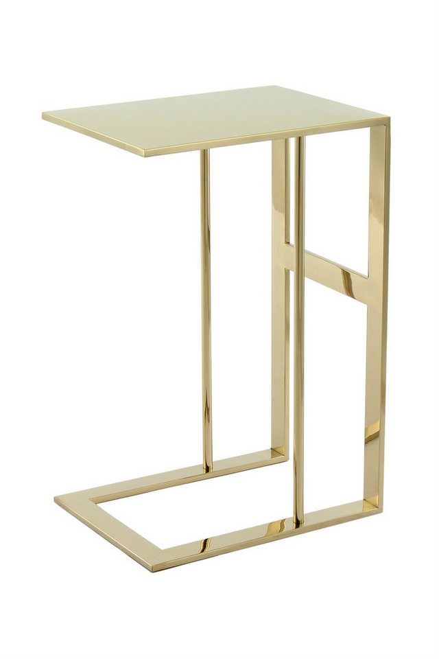 Qiyano Beistelltisch Sofatisch Finau Gold - Minimalistisch Design, Wohnzimmer von Qiyano