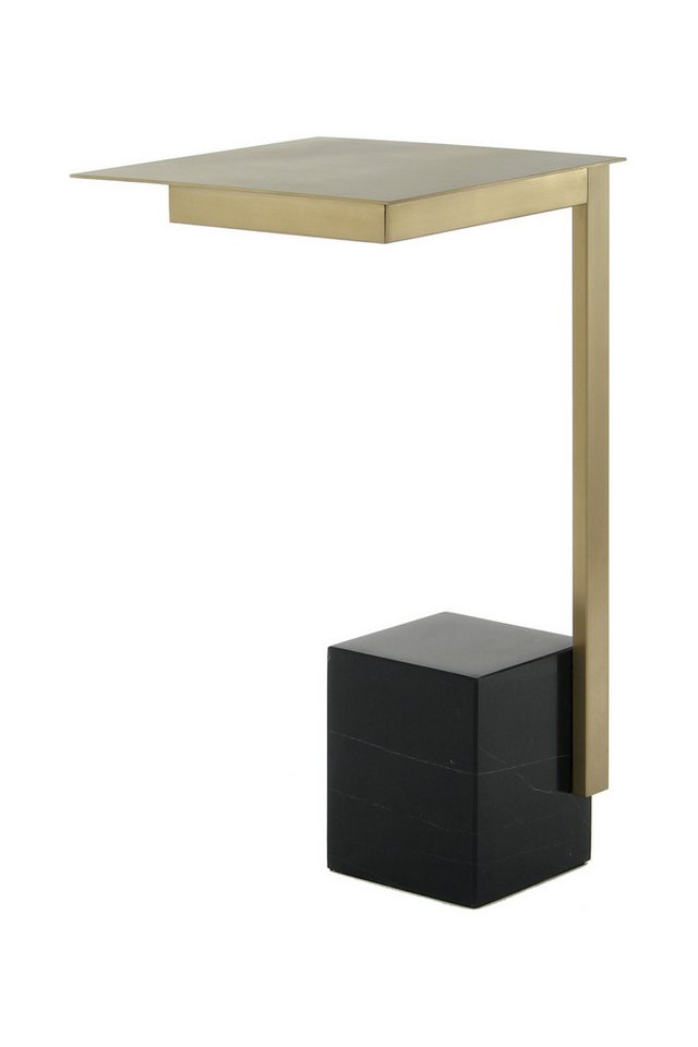 Qiyano Beistelltisch Stilvoller Beistelltisch Yakona Schwarz - Marmorfuß Qiyano Beistelltisch Stilvoller Beistelltisch Yakona Schwarz - Marmorfuß von Qiyano