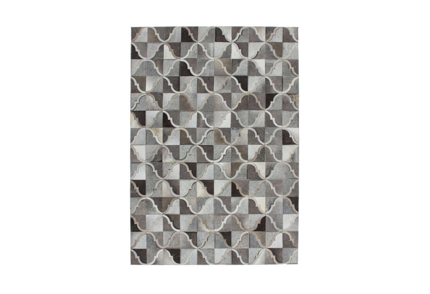 Qiyano Teppich Flachflorteppich Alessia 100 Grau 80 x 150 cm, Höhe: 80 mm von Qiyano