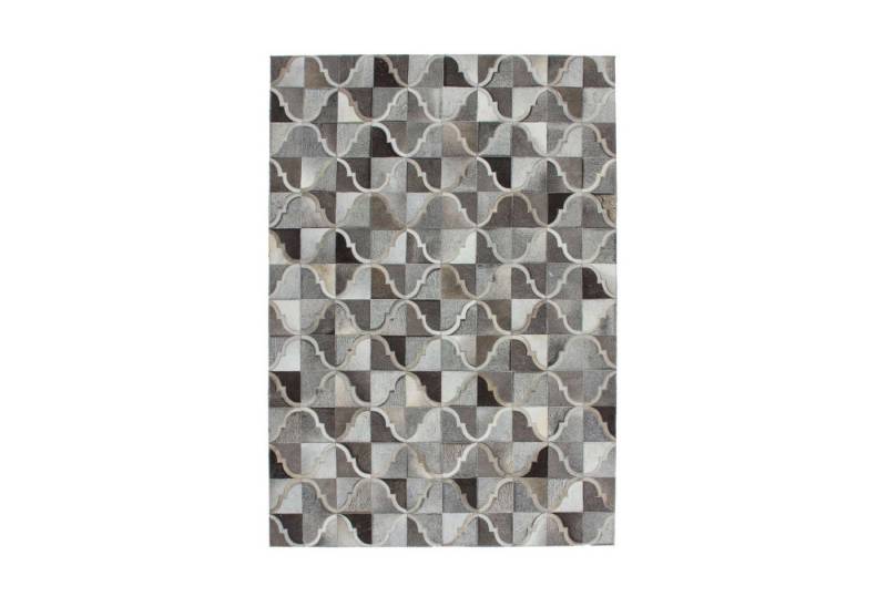 Qiyano Teppich Flachflorteppich Alessia 100 Grau 80 x 150 cm, Höhe: 80 mm von Qiyano