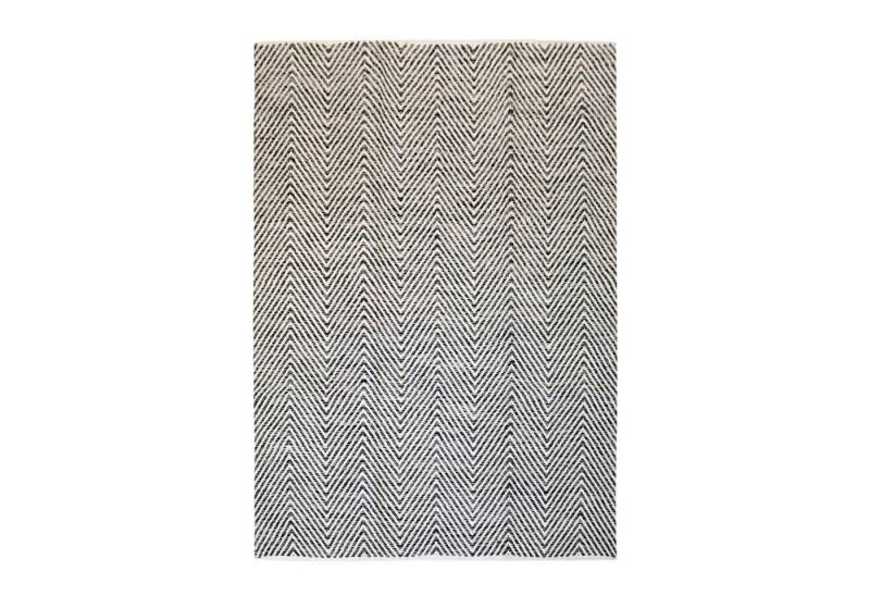 Qiyano Teppich Flachflorteppich Hohepa 100 Grau 80 x 150 cm, Höhe: 70 mm von Qiyano