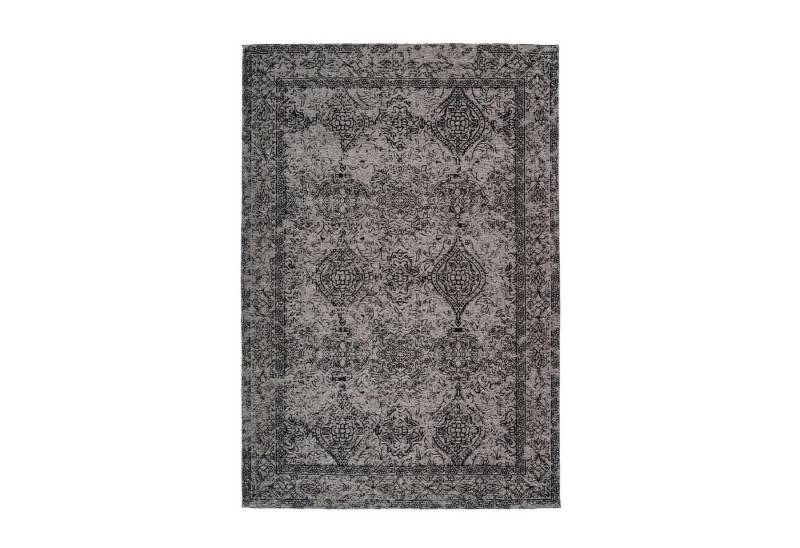 Qiyano Teppich Flachflorteppich Luna 100 Anthrazit 80 x 150 cm, Höhe: 100 mm von Qiyano