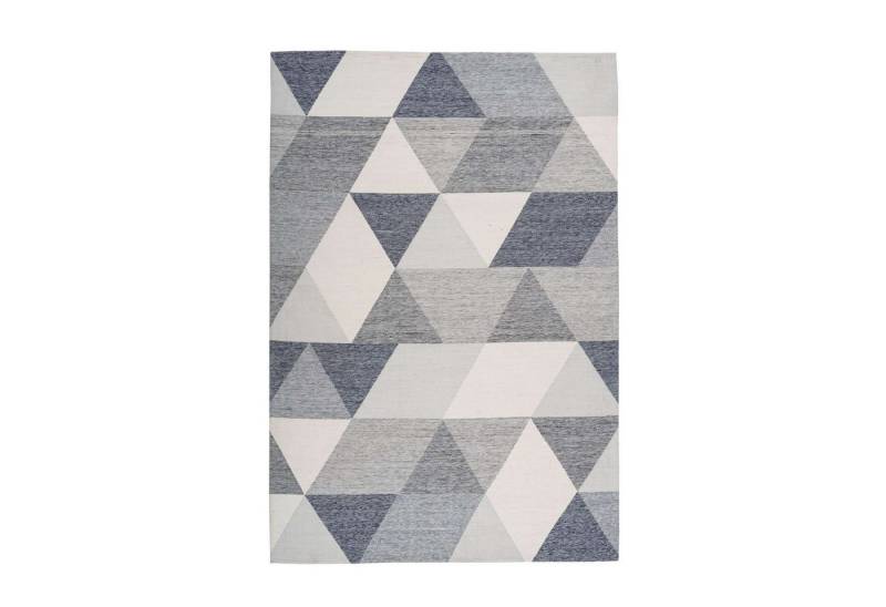 Qiyano Teppich Flachflorteppich Teodora 100 Grau 80 x 150 cm, Höhe: 100 mm von Qiyano