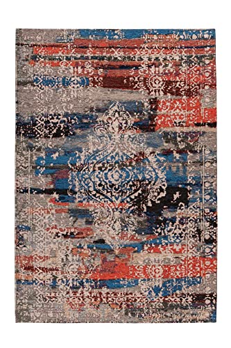 Qiyano Teppich Kurzflor - Orientalisches Muster, Vintage, Used Look, Bunt, Baumwollrücken - Wohnzimmer, Esszimmer, Schlafzimmer - Farbe: Rot, Blau, Beige, Mehrfarbig, Größe: 200 x 290 cm Qiyano Teppich Kurzflor - Orientalisches Muster, Vintage, Used Look, Bunt, Baumwollrücken - Wohnzimmer, Esszimmer, Schlafzimmer - Farbe: Rot, Blau, Beige, Mehrfarbig, Größe: 200 x 290 cm von Qiyano