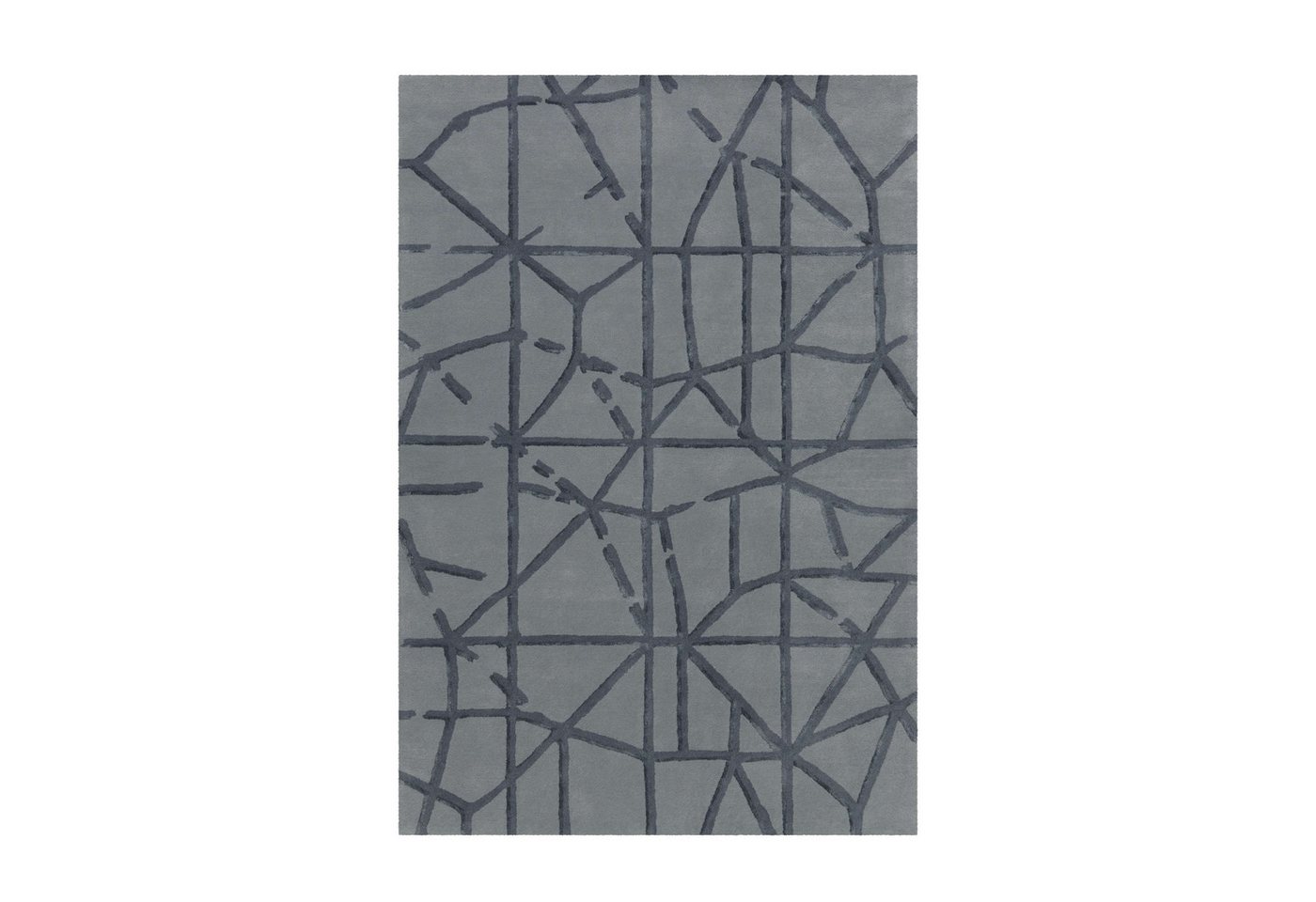 Qiyano Teppich Kurzflorteppich Idalia 100 Grau 120 x 180 cm von Qiyano