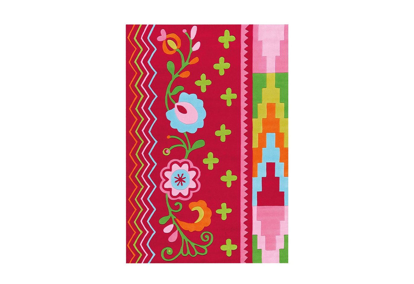 Qiyano Teppich Kurzflorteppich Martha 100 Multi 140 x 200 cm von Qiyano