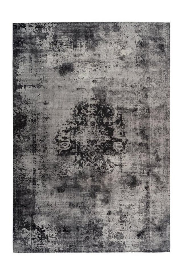 Teppich Kurzflorteppich Hikina 300 Anthrazit 140 x 200 cm, Qiyano, rechteckig, Höhe: 0.9 mm von Qiyano
