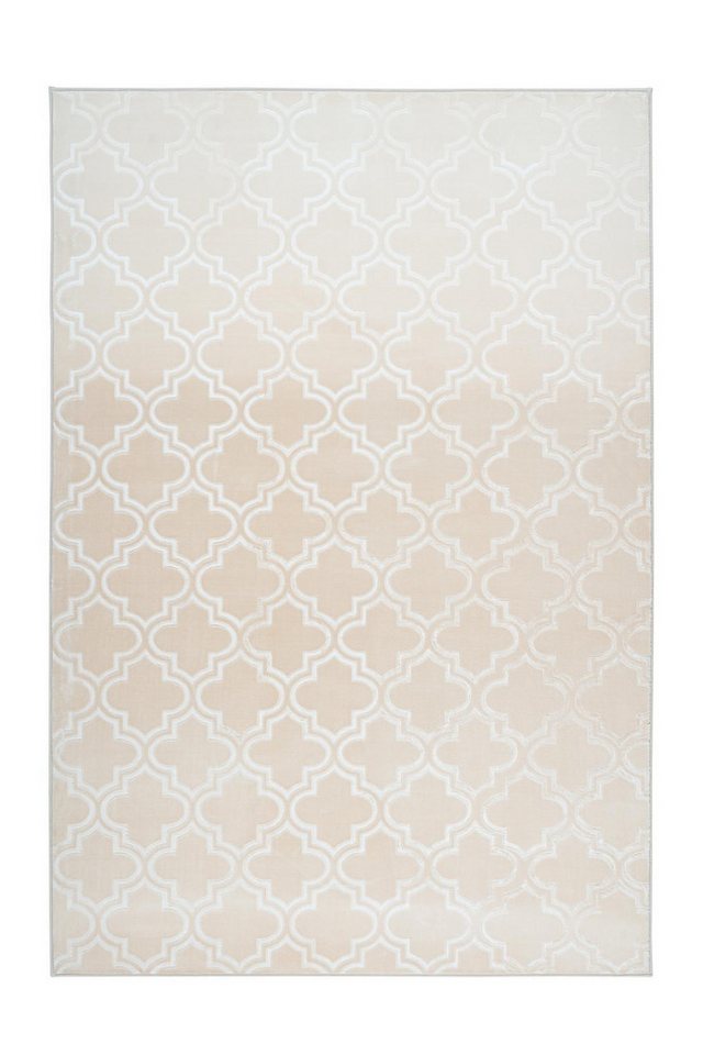 Teppich Kurzflorteppich Kifalme 100 Beige 160 x 230 cm, Qiyano, rechteckig, Höhe: 0.7 mm von Qiyano